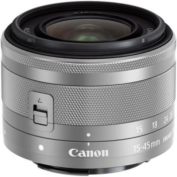 Canon EF-M 15-45mm f/3.5-6.3 IS STM Lens (Silver) (Open Box)